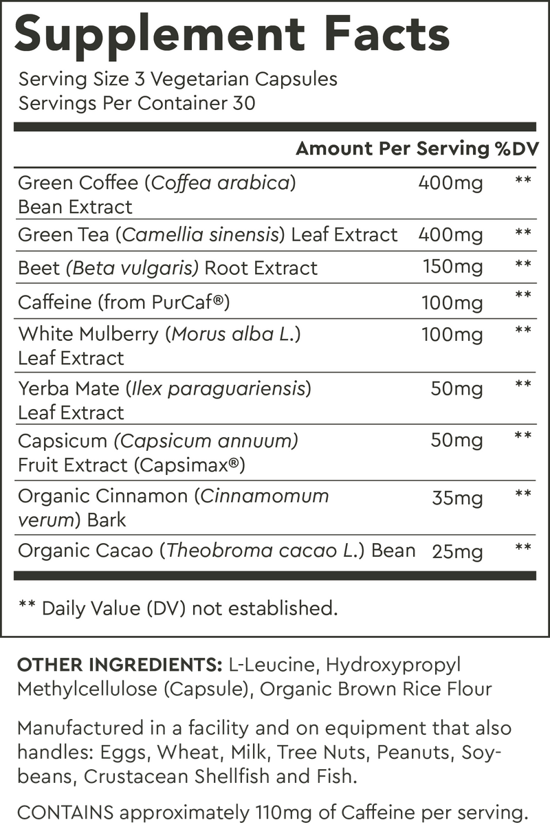 Supplement Facts for Default Title